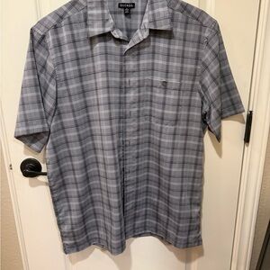 George Men's Casual Gray Checkered Shirt